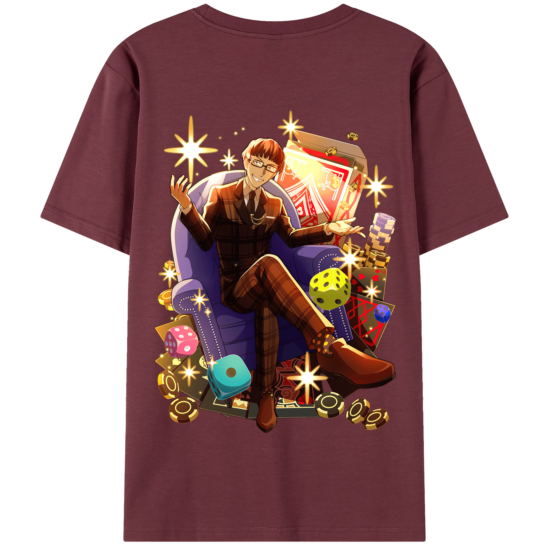 （画像用） 文豪ストレイドッグス Bungo Stray Dogs 綿100％半袖Tシャツ（背面プリント）